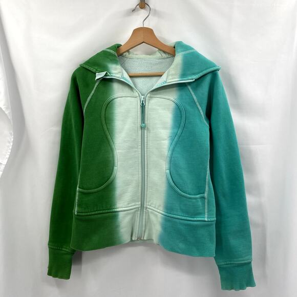Lululemon ombre green blue scuba jacket - Picture 2 of 5